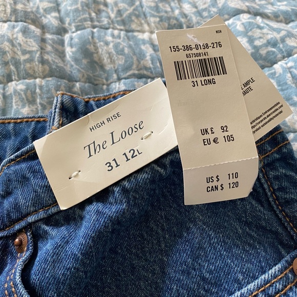 NWT Abercrombie Two Tone Loose Jeans - Picture 3 of 5